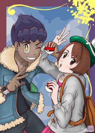 Pokemon Sword and Shield - Hop and Gloria